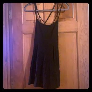 Little black strappy dress